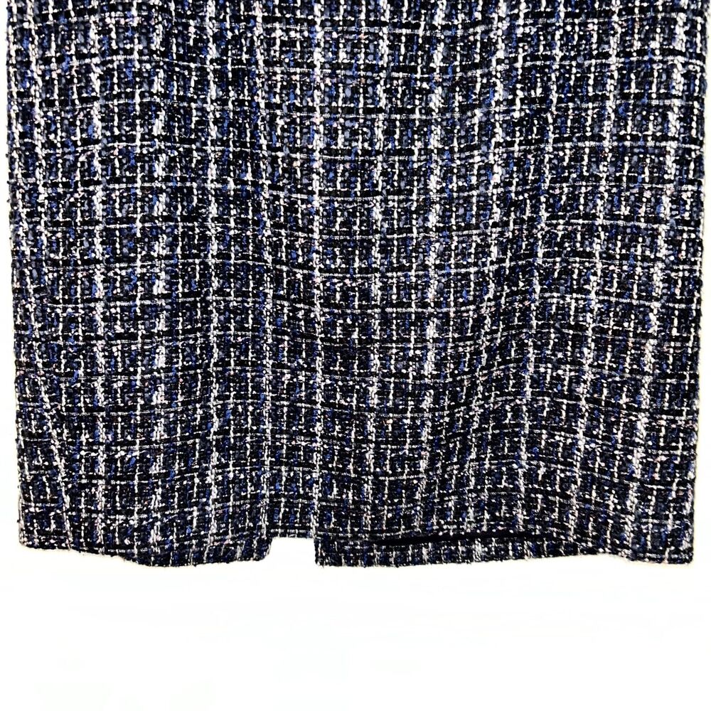 White House Black Market Skirt Suit Women's Small 10 Black White Tweed Business - Picture 11 of 13